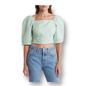 41. Levi’s Yvie The Statement Blouse Standard Fit Floral Print Size Large NWT